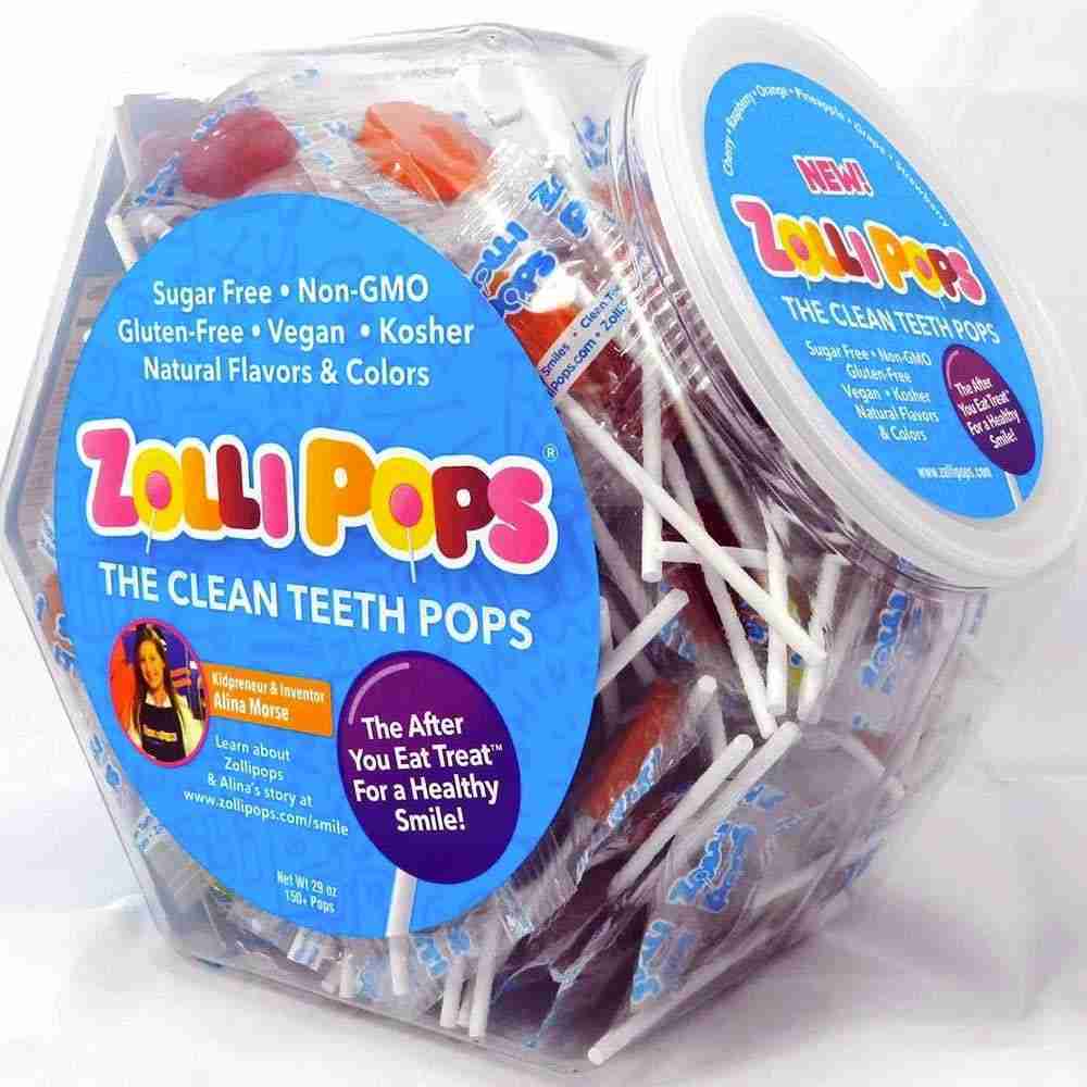 Zollipops® Original Assorted Large Hex Shape Jar 150 ct.
