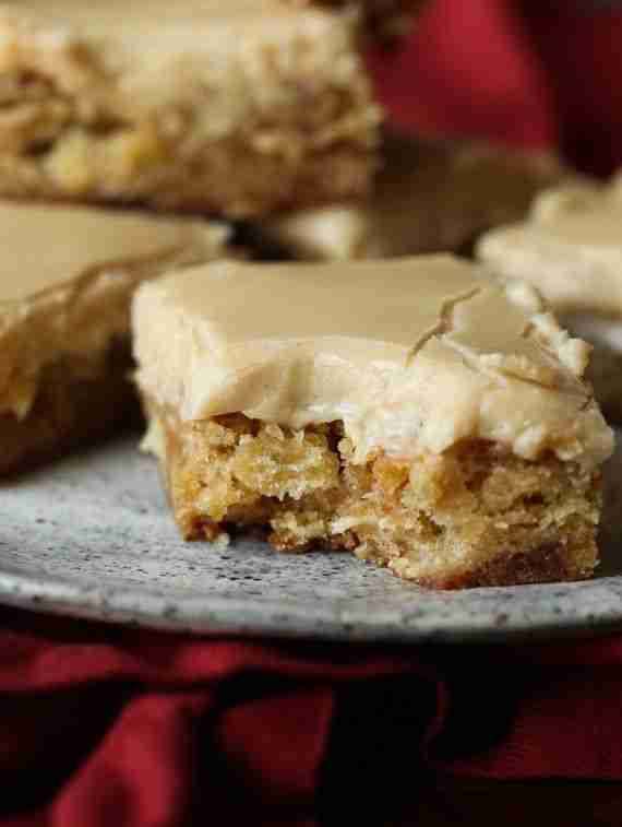 Apple Toffee Blondies