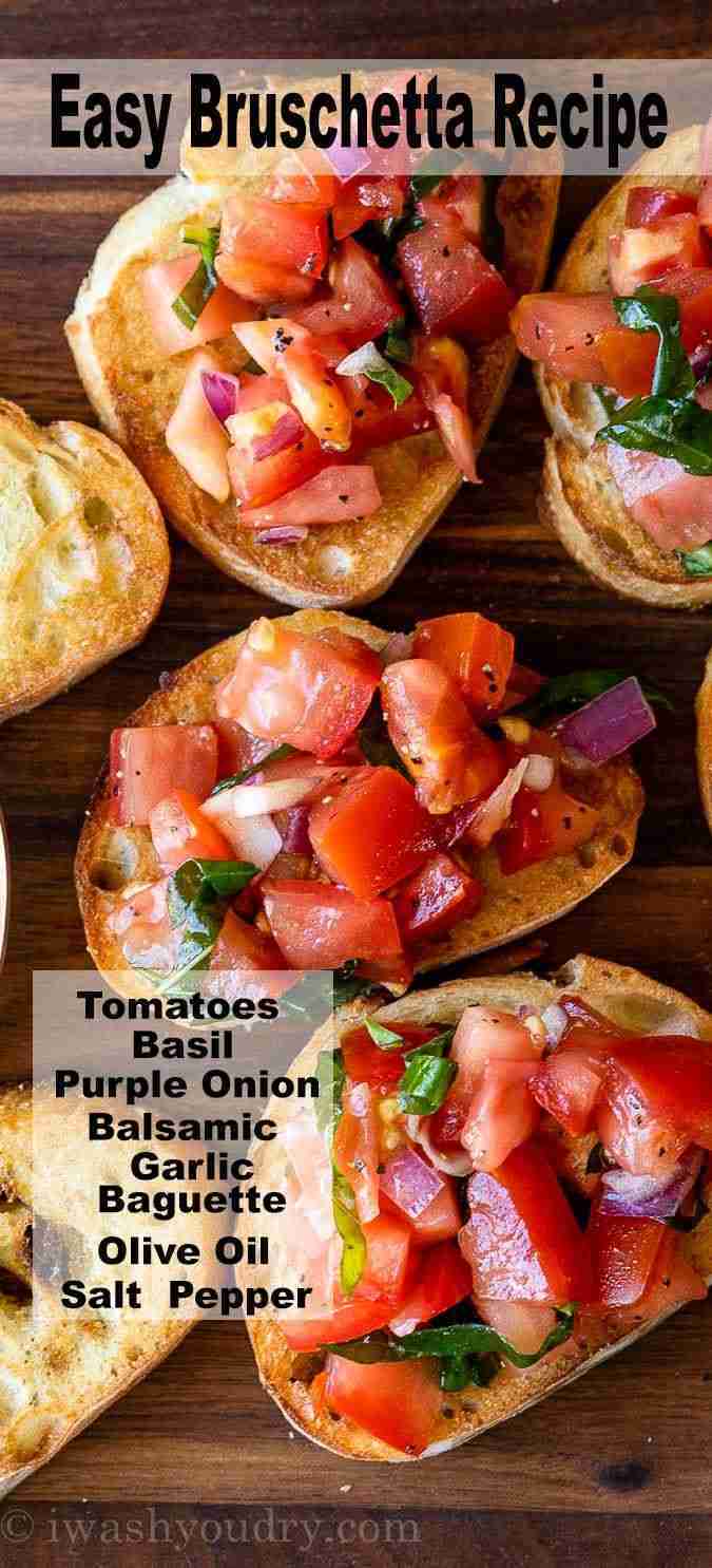 Easy Bruschetta Recipe