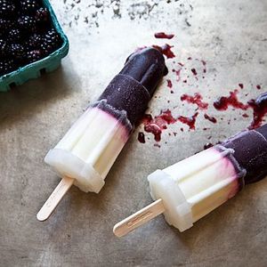 Blackberry, Rosemary, and Yogurt Ice Pops