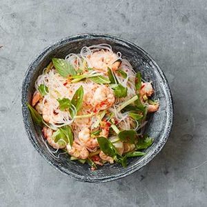 Spicy prawn noodle salad