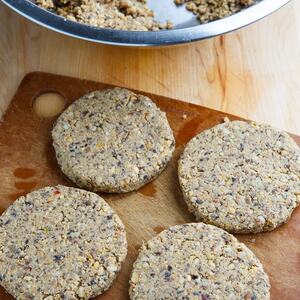 Mushroom and Eggplant Veggie Burgers