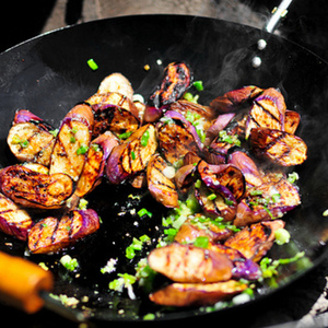 Grilled Chinese Eggplant with Garlic and Ginger Sauce Recipe