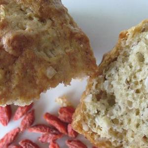 Banana Coconut Loaf With Tibetan Goji Berries