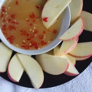 Apples with Thai Palm Sugar-Chili Dip Recipe