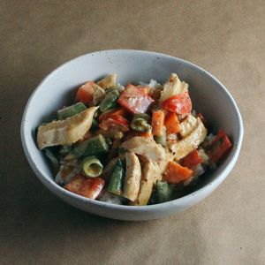 Thai Chicken Curry and Coconut Rice