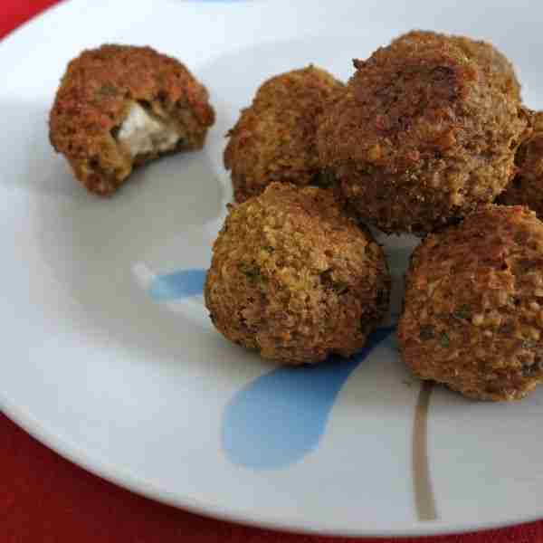 Feta Stuffed Eggplant Polpetti