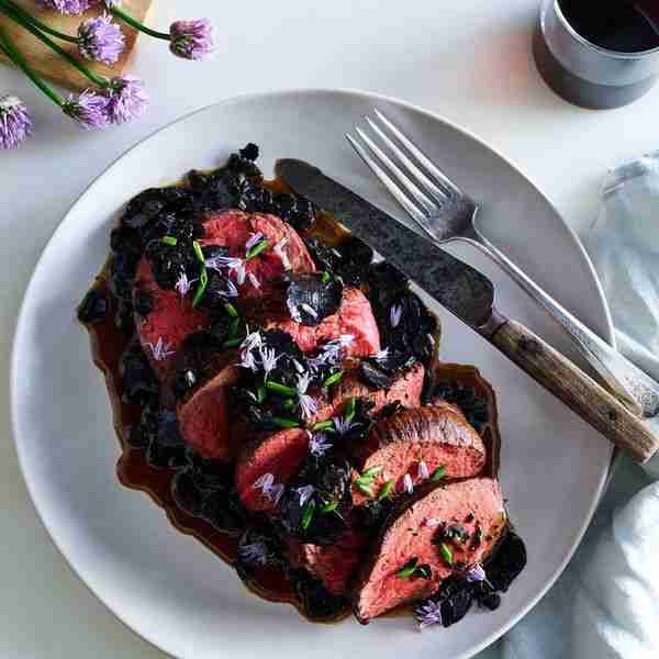 Beef Tenderloin with Black Truffle Sauce