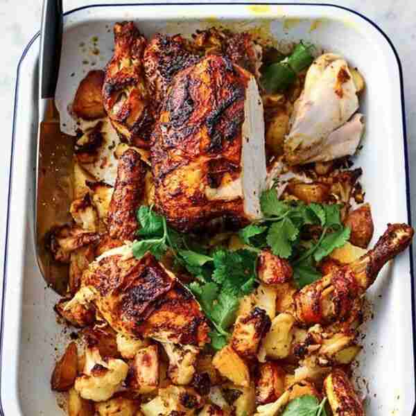 Jamie Oliver’s roast tikka chicken