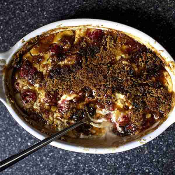 Raspberry Brown Sugar Gratin