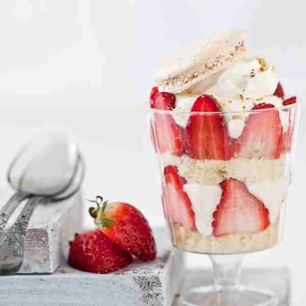 Pinch Cake Lemon Mousse Strawberry Trifles