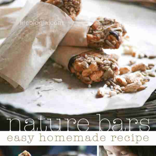homemade nature bars with a secret super-food ingredient