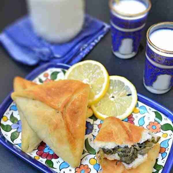 Fatayer Sabanekh – Spinach Pastry Triangle