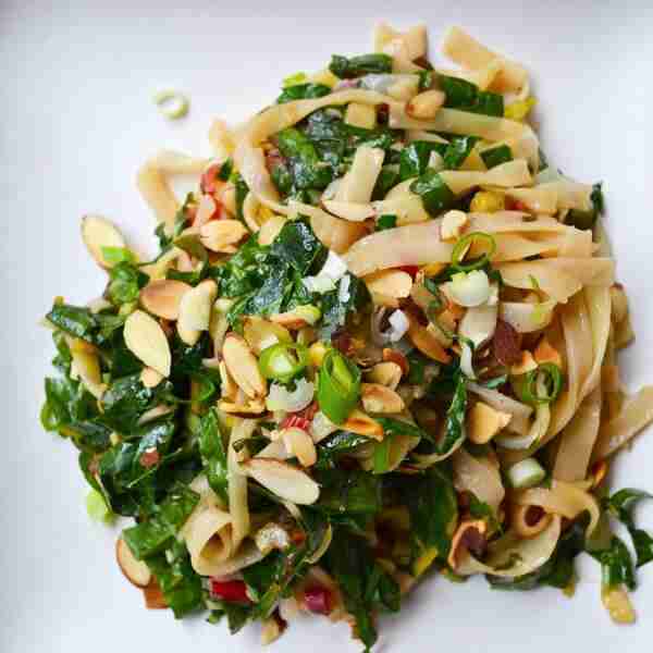 Flavor Bomb Greens and Noodles