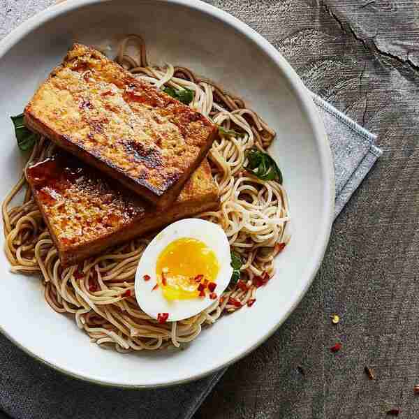 San Bei (Taiwanese Three Cup) Tofu and Ramen