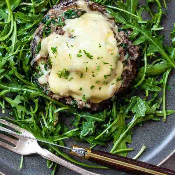 Spinach-Stuffed Portobello Mushrooms