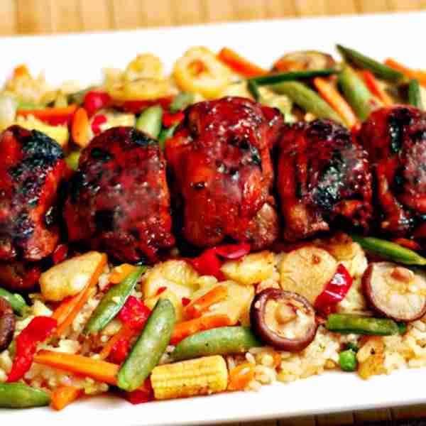 Asian Chicken on a Stick