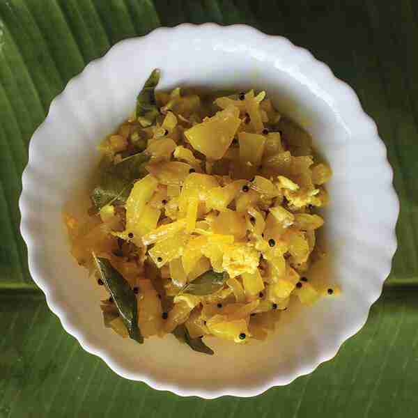 Papaya Thoran (Keralan-Style Stir-Fried Green Papaya)
