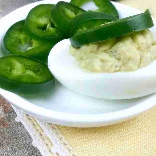 Keto Avocado Deviled Eggs