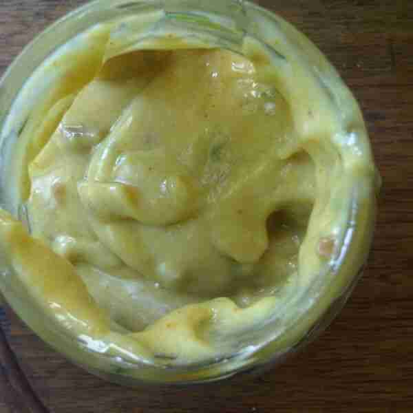 Walnut aioli with anchovy and turmeric