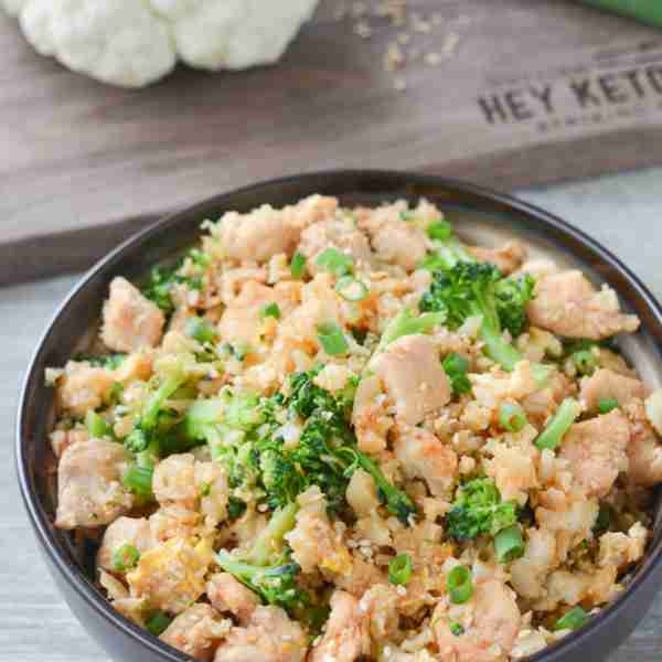 Keto Chicken Fried Cauliflower Rice