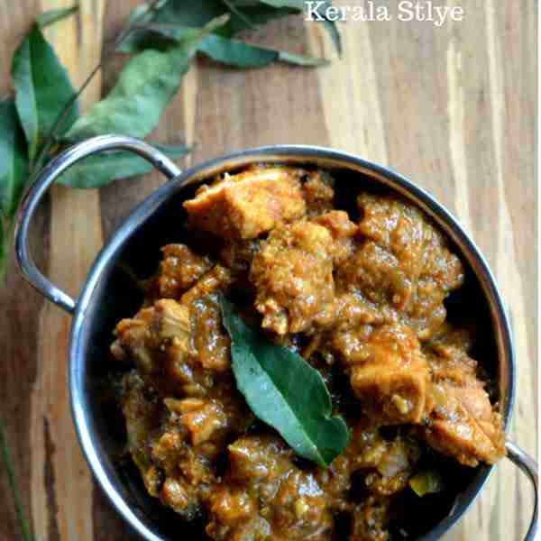 Varutharacha Chicken Curry ~ Kerala Style