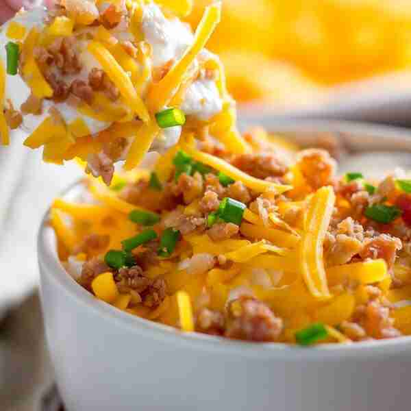 Loaded Keto Potato Dip (Low Carb Friendly)