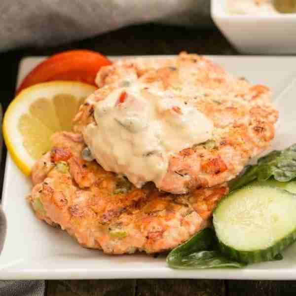 Homemade Remoulade Sauce and Salmon Cakes