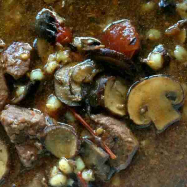 Slow Cooker Beef and Mushroom Stew