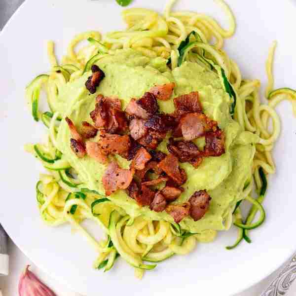 Creamy Avocado Zoodles with Bacon {Keto, Low Carb, Paleo} — Steemit