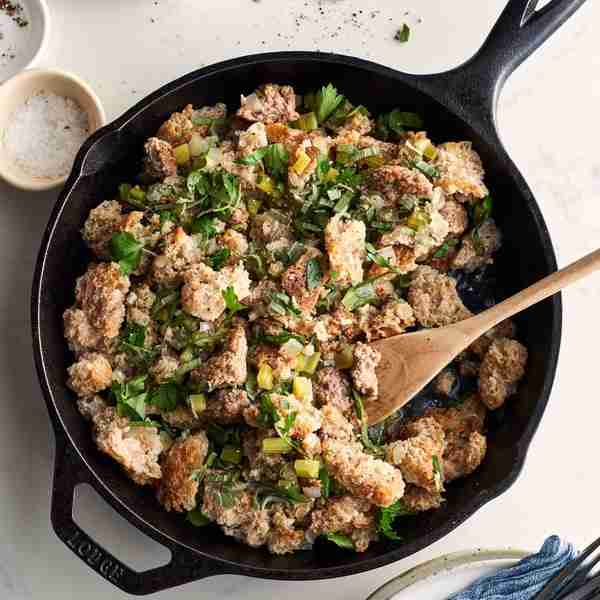 Easy Keto Stuffing with Sausage and Herbs
