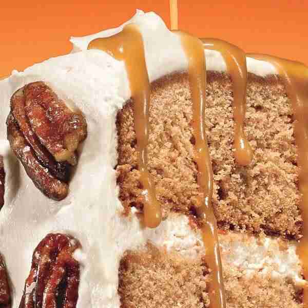 Maple-Gingerbread Layer Cake with Salted Maple-Caramel Sauce