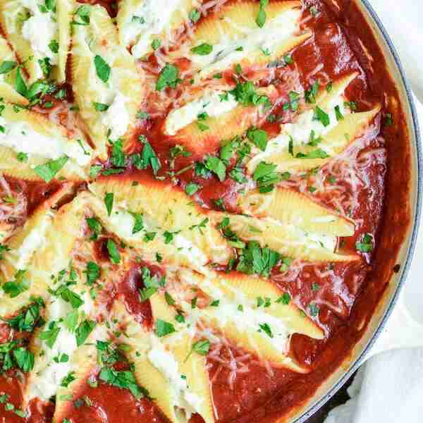 Stuffed Shells in Tomato and Sausage Sauce