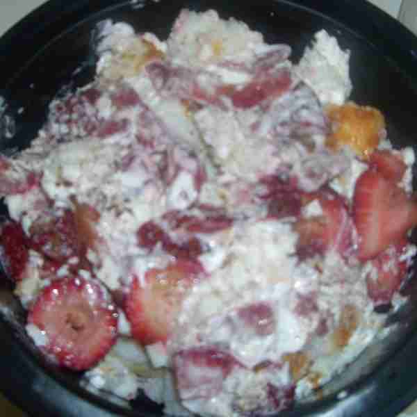 Strawberry Angel Food Trifle