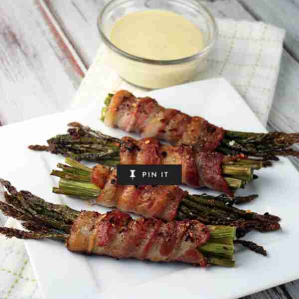 Bacon Wrapped Asparagus, Keto Style