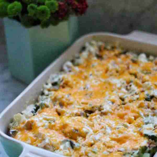 Keto Creamy Chicken and Vegetable Bake