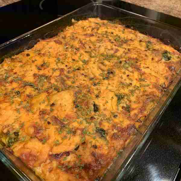 Cheesy Sausage and Egg Keto Casserole
