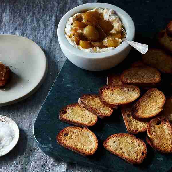 Ricotta with Honeyed Grapes