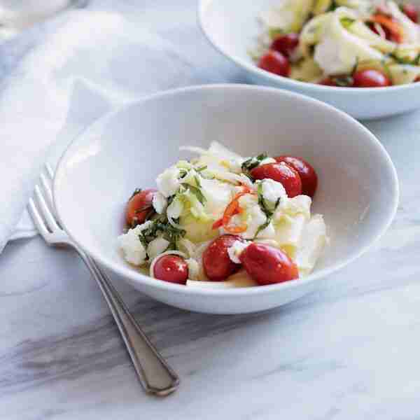Hand-Torn Pasta with Pickled Tomatoes and Herbs