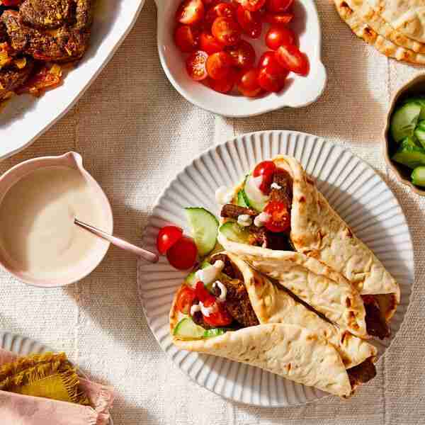 Easy Lamb Shawarma With Tahini Dressing