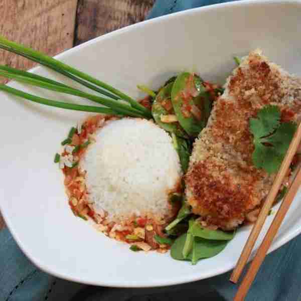 Walnut Crusted Halibut