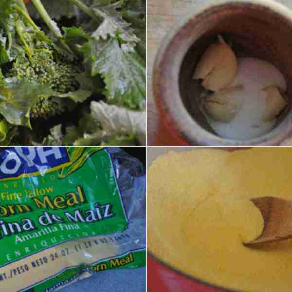 Cuban Harina with Broccoli Rabe and Crispy Fried Eggs