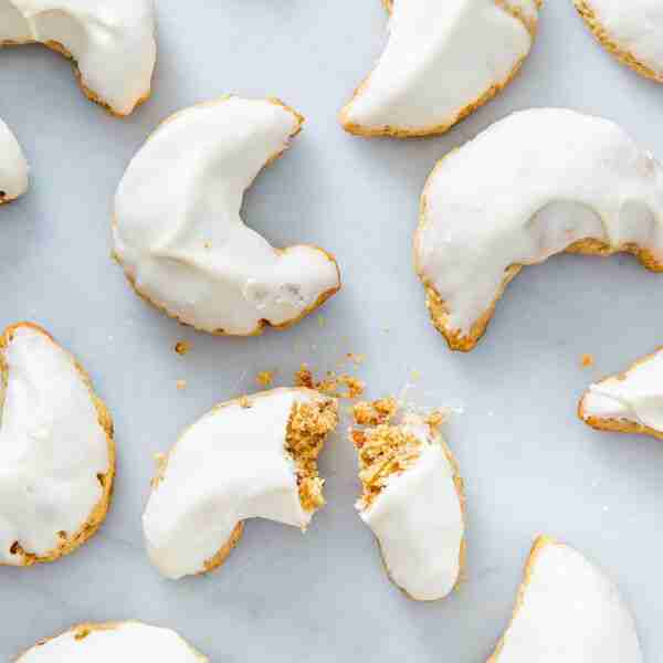 Keto Pecan Crescent Cookies