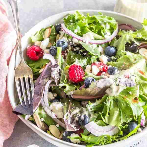 Easy Keto Berry Side Salad