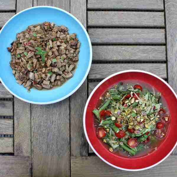 Som Tam Taengwaa (Laos Cucumber Salad)