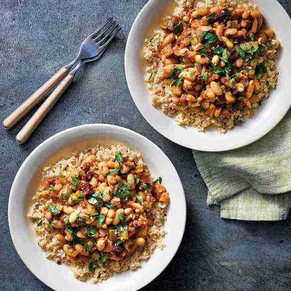 Slow-Cooker Vegetarian Ragout Over Couscous