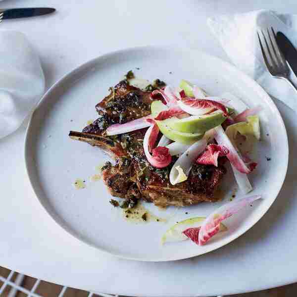Pork Blade Steaks with Sage Butter Sauce
