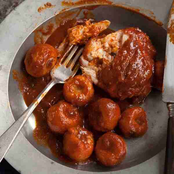 Yellow Mole with Chicken and Masa Dumplings