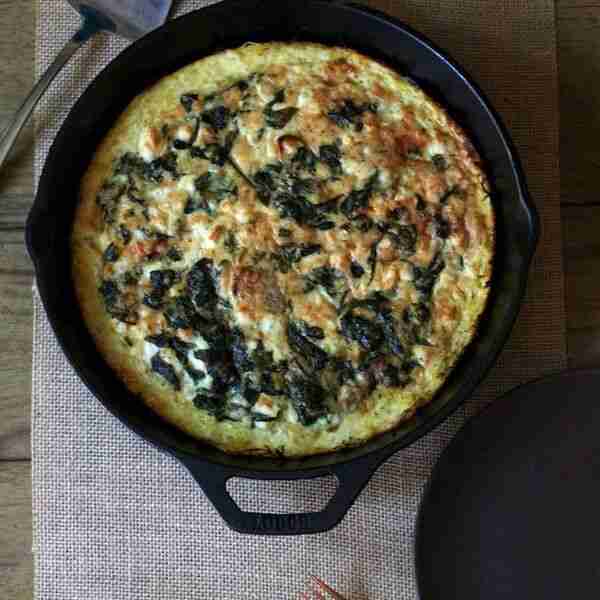Spinach & Feta Squash Quiche