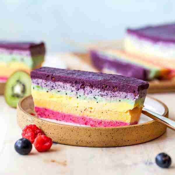 Rainbow Ice Cream Cake